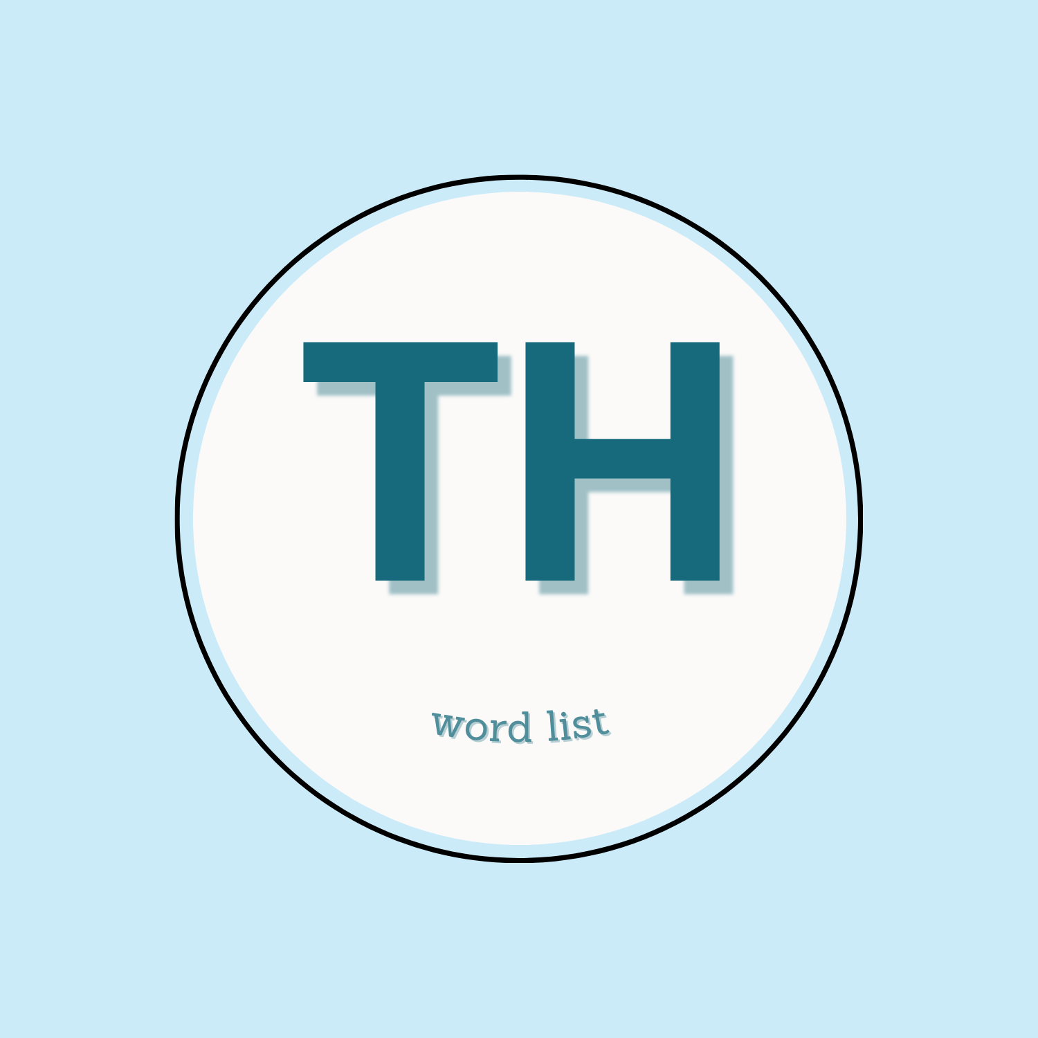 list of th words speech therapy
