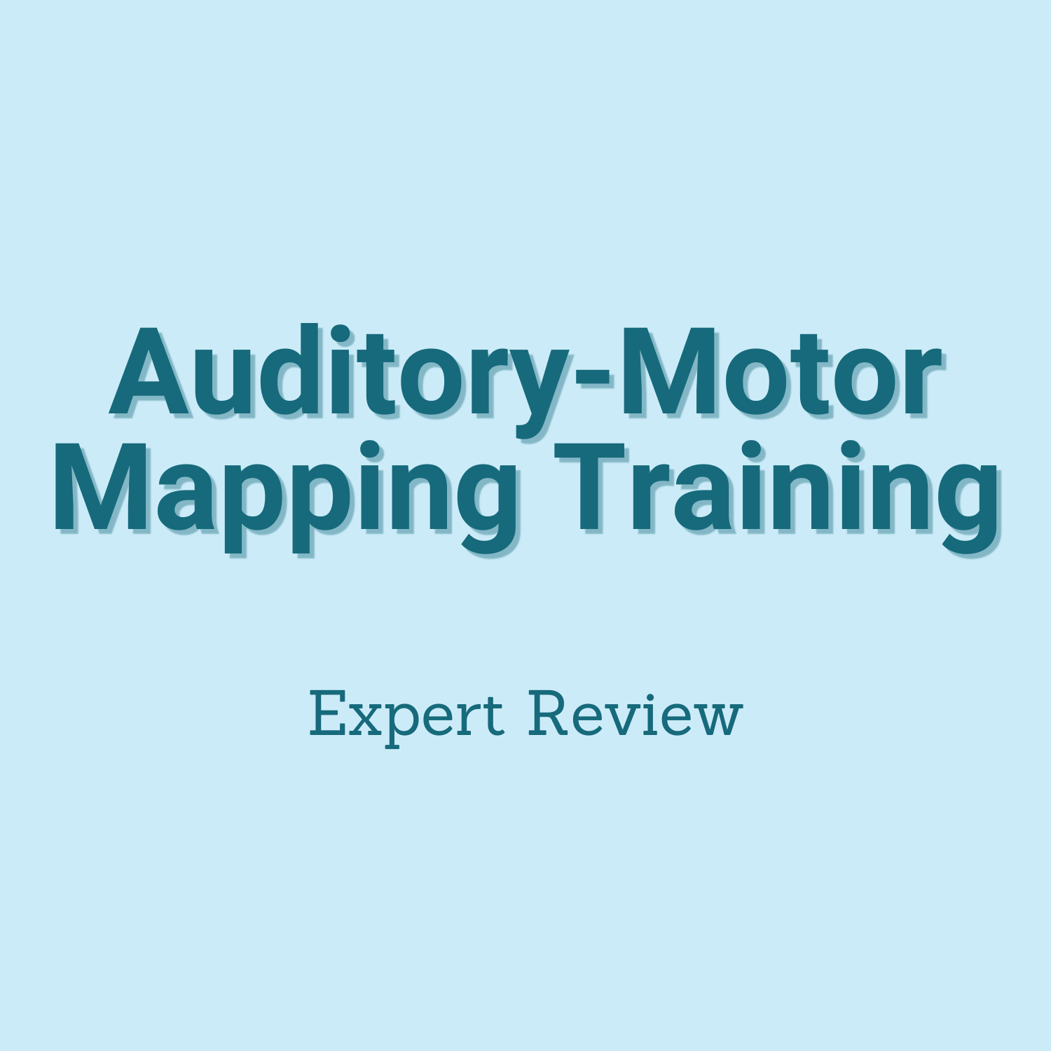 Auditory-Motor Mapping Training review